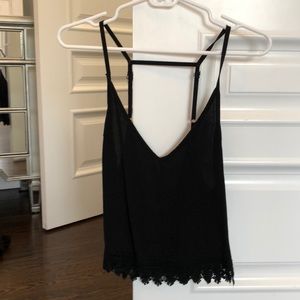 Lf black cute tank top